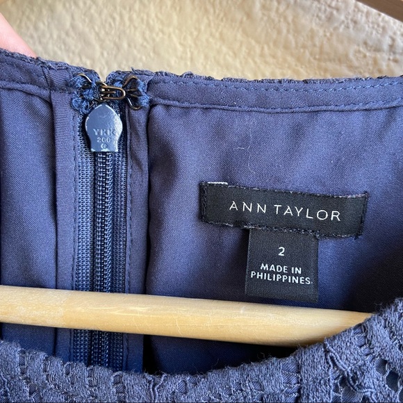 Deep Purple Ann Taylor Lace Dress - Picture 8 of 11